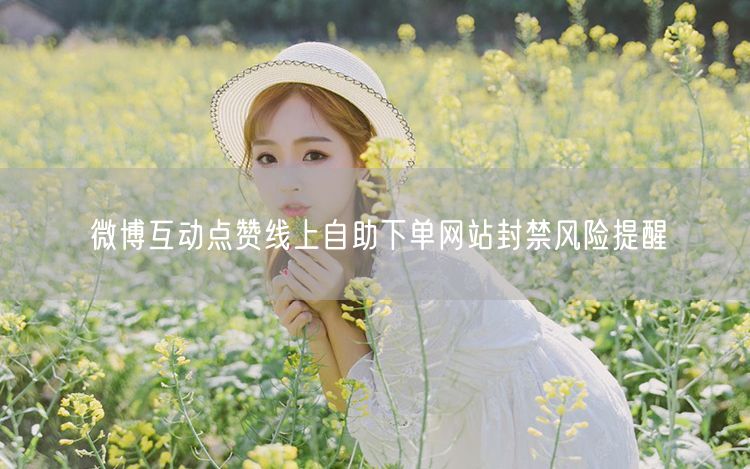 微博互动点赞线上自助下单网站封禁风险提醒