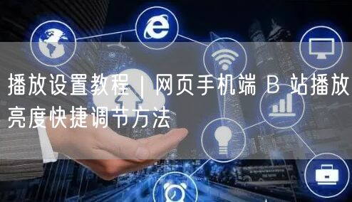 播放设置教程|网页手机端 B 站播放亮度快捷调节方法