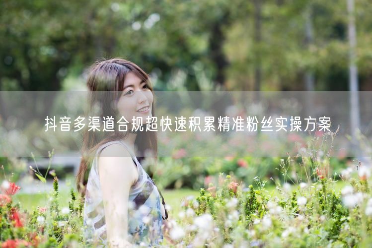 抖音多渠道合规超快速积累精准粉丝实操方案