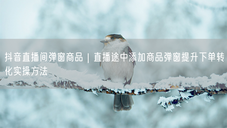 抖音直播间弹窗商品｜直播途中添加商品弹窗提升下单转化实操方法